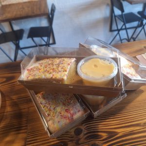 Sprinkle Cake & Custard (Chilled)